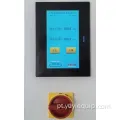 Máquina de corte de tecido de cortina de verificação de qualidade de luz LED semiautomática 1,2 kW 220 V